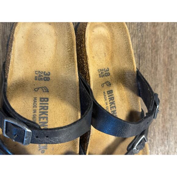 Birkenstock Mayari Birko-Flor sandals in black Women’s Size 38 US 7-7.5 - Picture 7 of 9